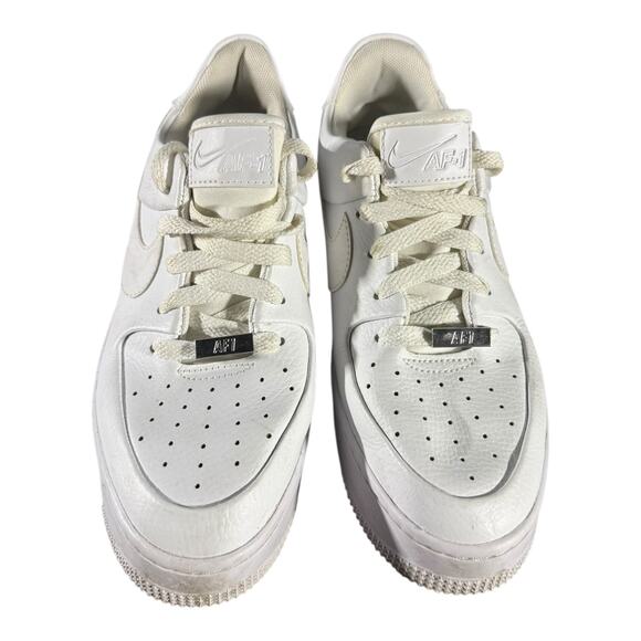 Nike Air Force 1 Platform White Women’s Size 8.5 AF1 Sneakers - Picture 3 of 8